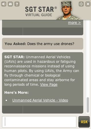 Illustration for article titled Free Sgt. Star: Army Ignores FOIA Request for Artificial Intelligence Records